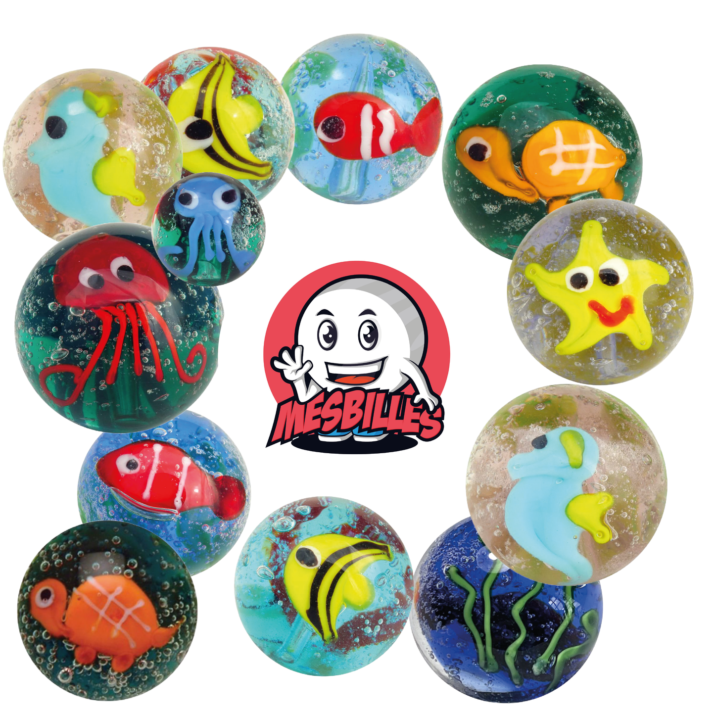 1 Bille Art Étoile des mers 16 mm