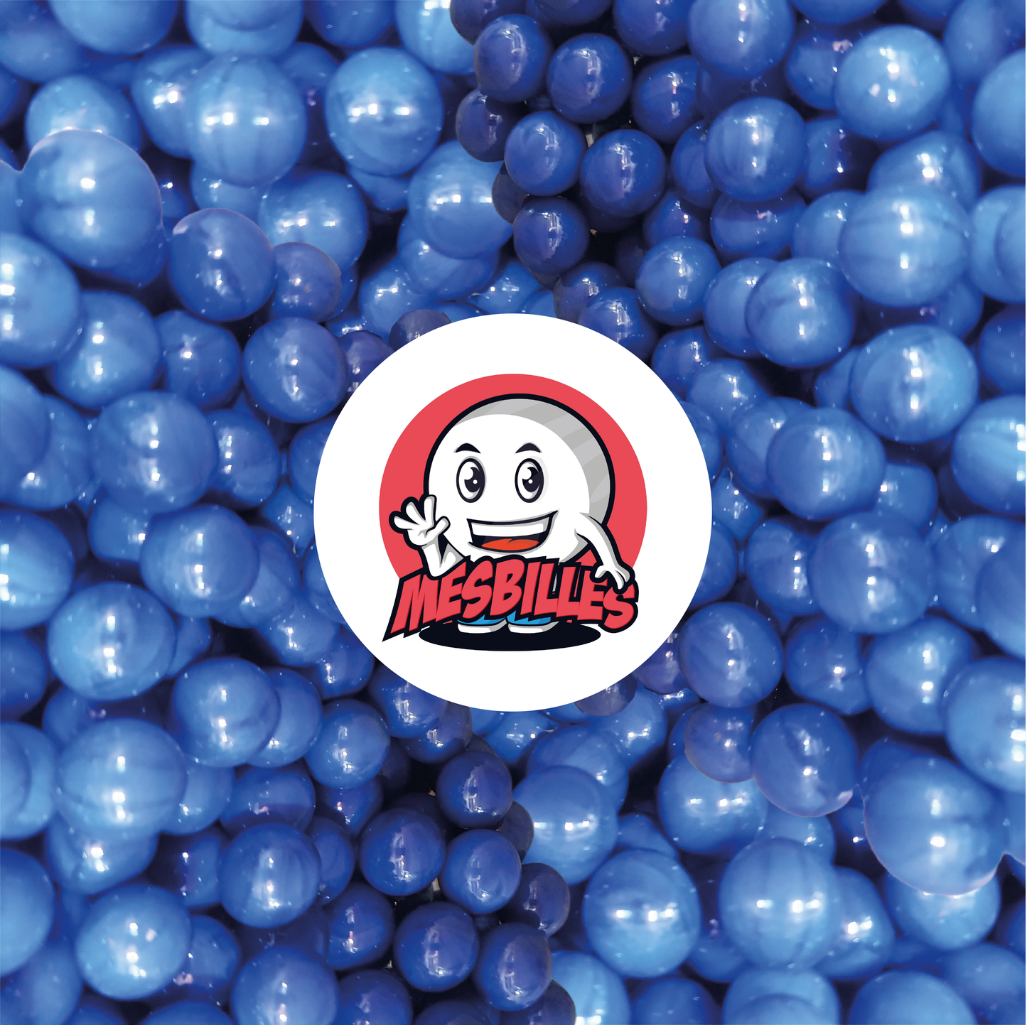 1 Bille Perle Bleu Nuit 22 mm