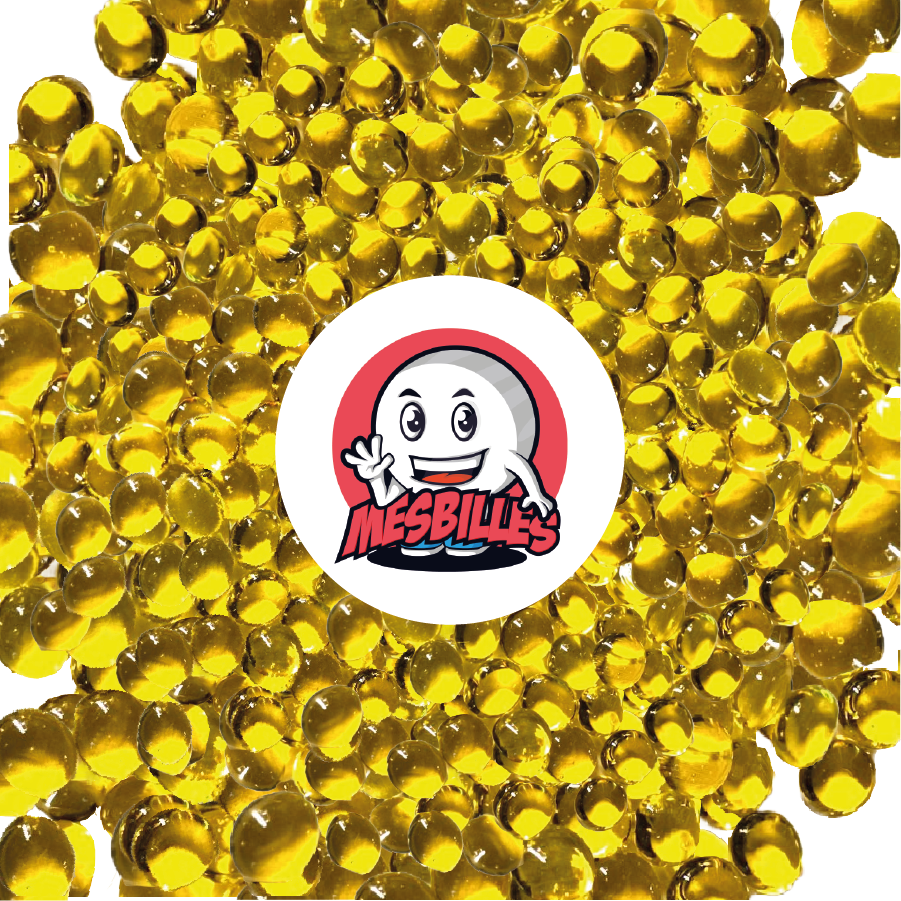 1 Bille Plate 12 mm Loupe Jaune