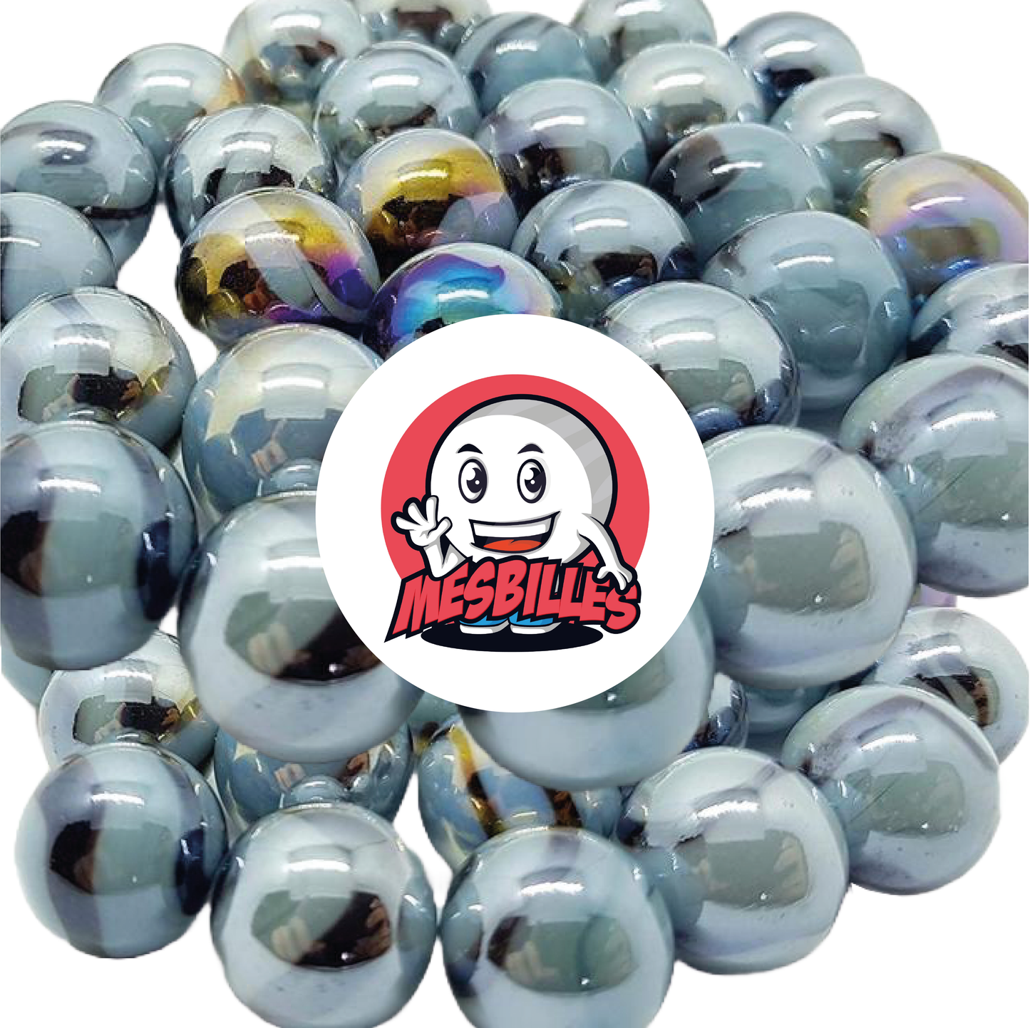 1 Bille Gris-Bleu 16 mm