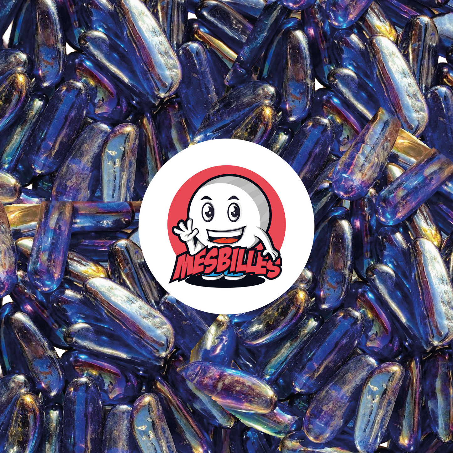 1 Bille Larme de Déesse Bleu-Nuit