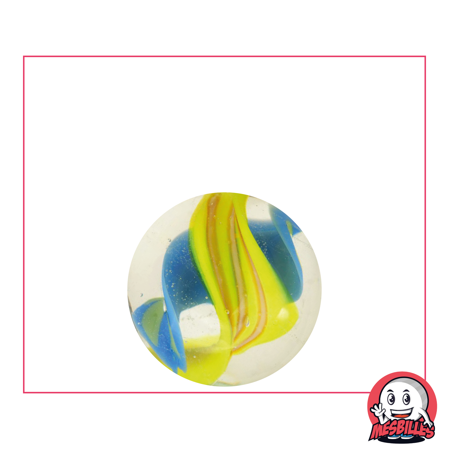 1 Bille Art Tornado Jaune 16 mm
