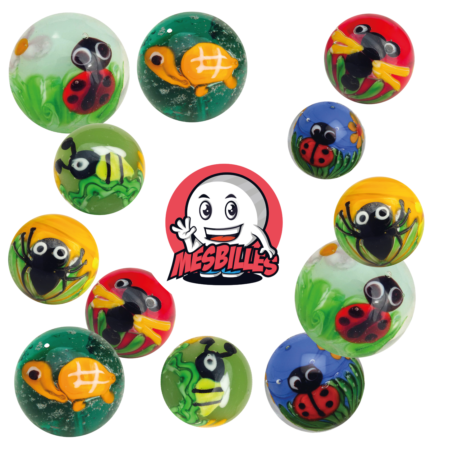 1 Bille Art Libellule 16 mm