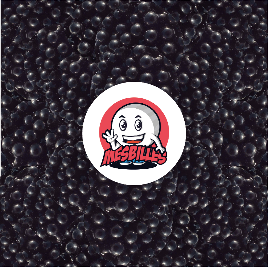 1 Bille Perle Noir 10 mm