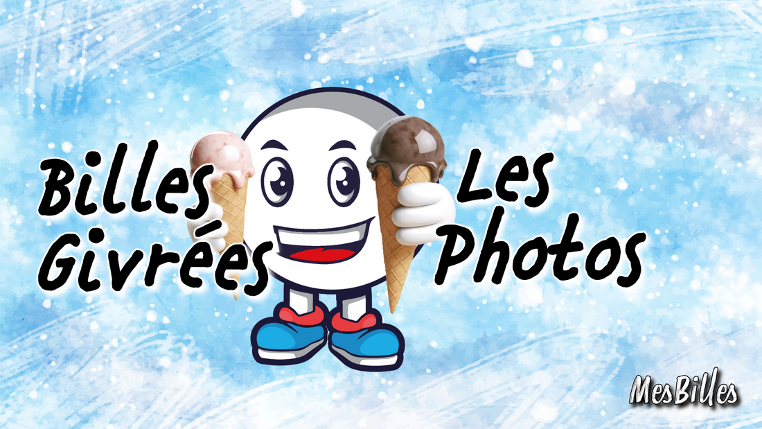 Image de billes givrées multicolores ressemblant à des glaces ou des boules de neige, issues de commandes client.