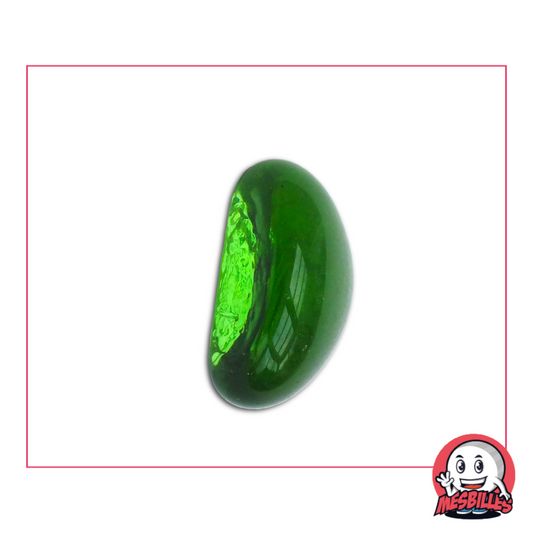 Les Billes Forme Gousse sont en Verre, elles mesurent environ 25x15 mm et sont translucides.