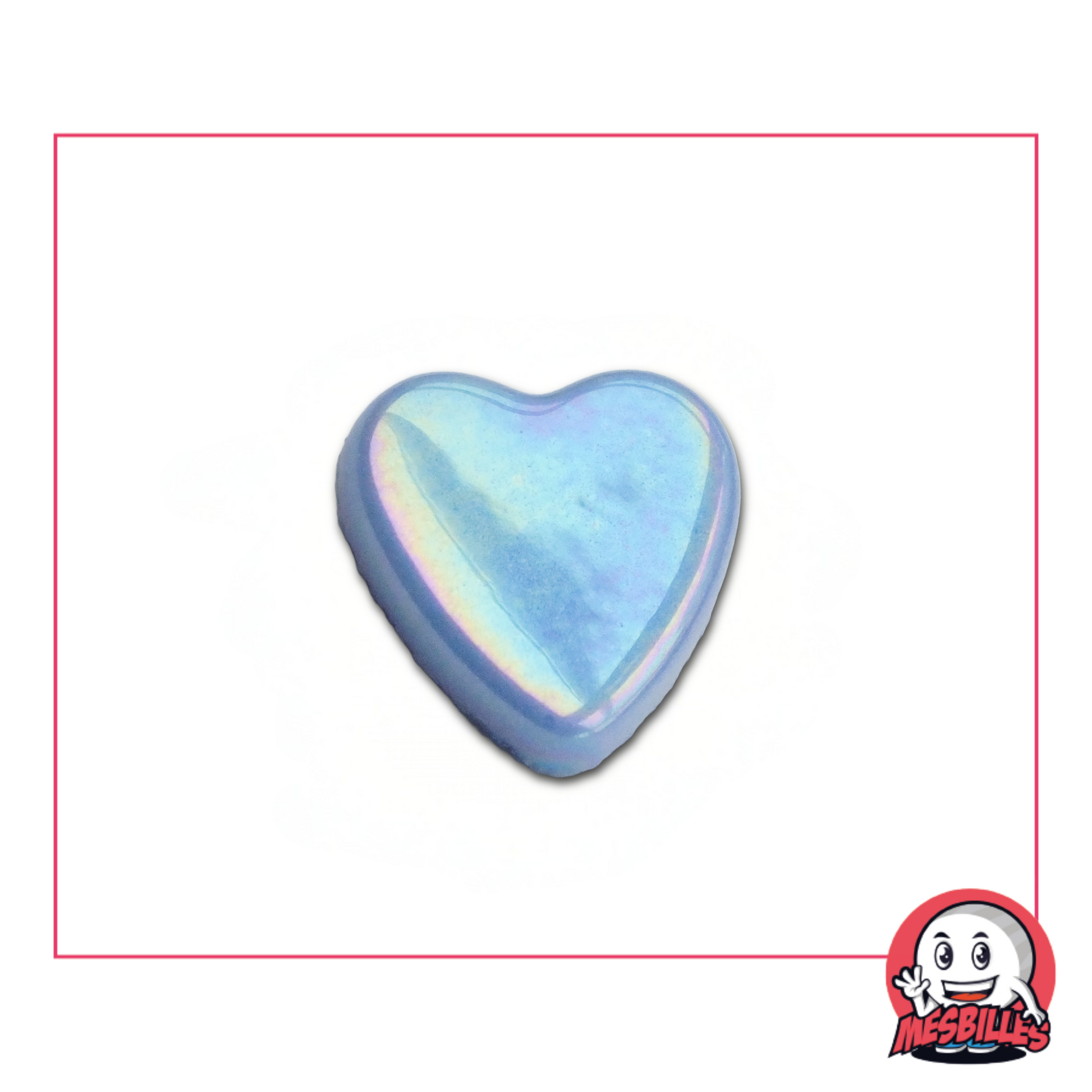 1 Bille Coeur Bleu Glossy extra plate