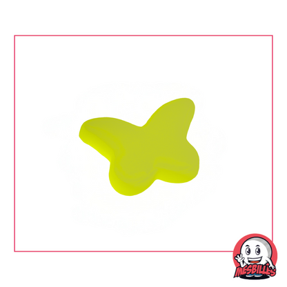 1 Bille Papillon Vert Glossy extra plat
