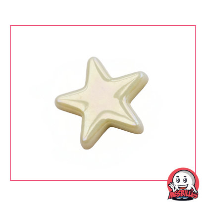 1 Bille étoile Glossy Beige extra plate