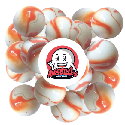 1 Bille Arlequin Orange 25 mm