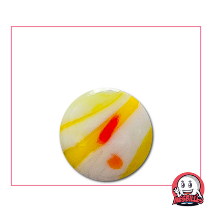 Bille Big Bang jaune 16 mm – teinte vive et texture éclatante façon explosion solaire
