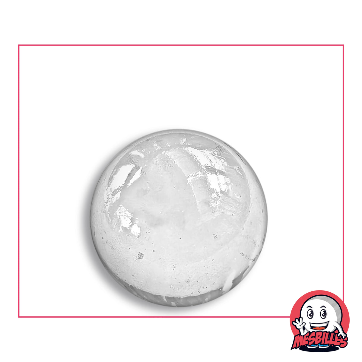 Bille Cristal 25 mm Fond Plat Verre de Bohême