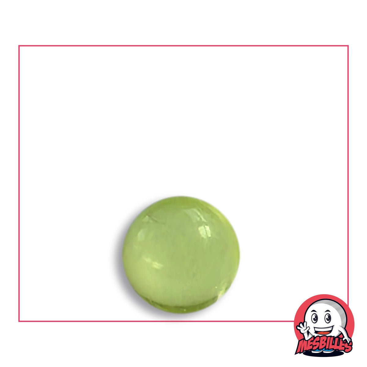 Bille Loupe Jaune Fluo 10 mm