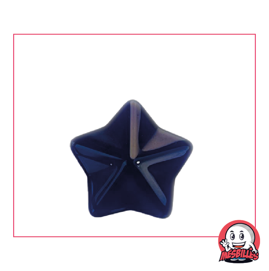 Bille Extra-Plate Arapède Bleu-Nuit en Verre Translucide - Décoration et Jeu - MesBilles