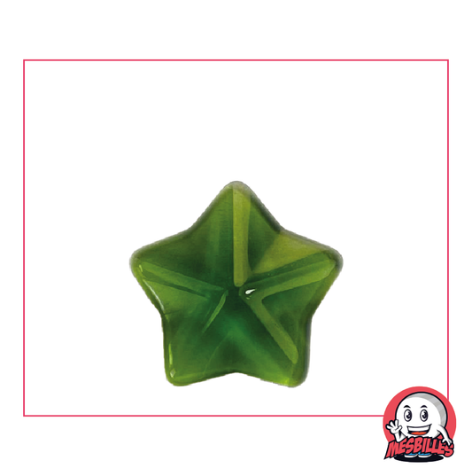 Bille Extra-Plate Arapède Vert en Verre Translucide - Décoration et Jeu Amusant - MesBilles