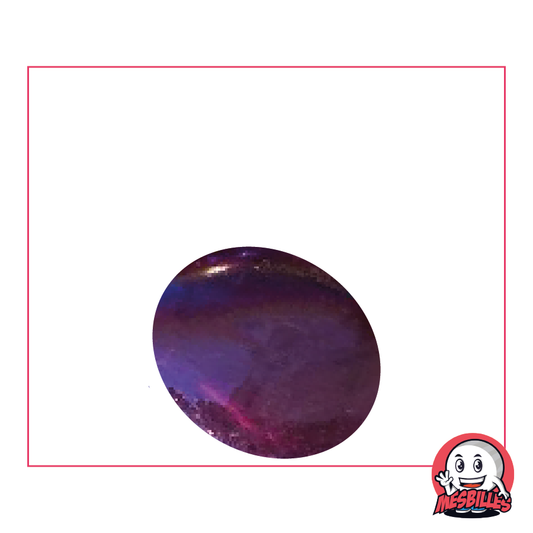 1 Bille Plate Irisée Violet 30 mm