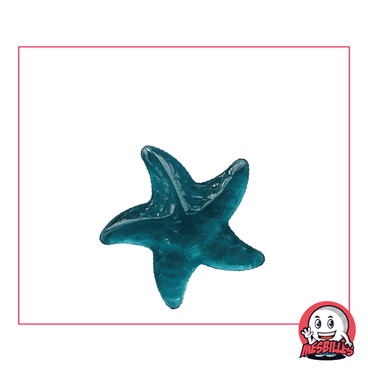 Bille Extra-plate Étoile de Mer Bleu-Intense, le mystère des abyses des Billes Formes chez MesBilles