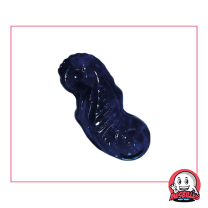 Bille Hippocampe Bleu-Nuit en Verre Translucide - Collection Aquatique et Jeu Envoûtant - MesBilles