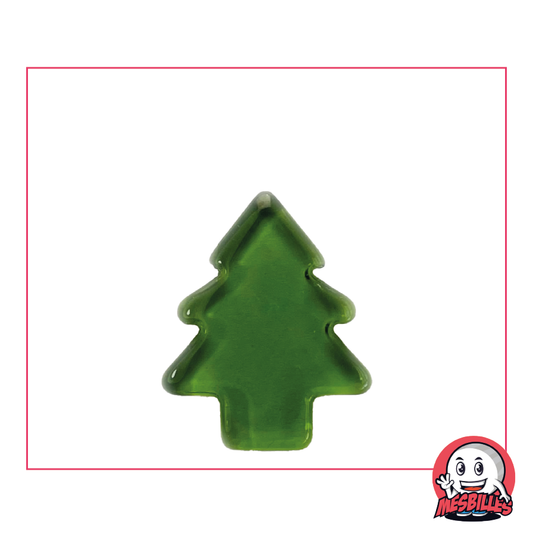 Bille Extra-Plate Sapin Vert en Verre Translucide - Décoration et Jeu Naturel - MesBilles