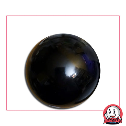Bille Boulard Perle Noir, bille en verre de 3,50 cm