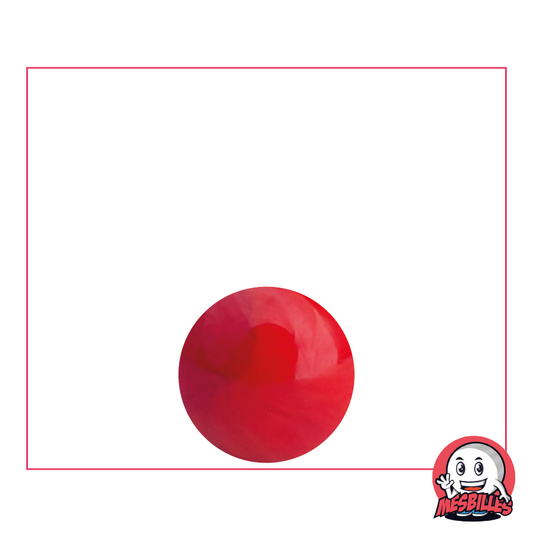 Bille Perle Rouge 14 mm Bille ronde en verre - MesBilles