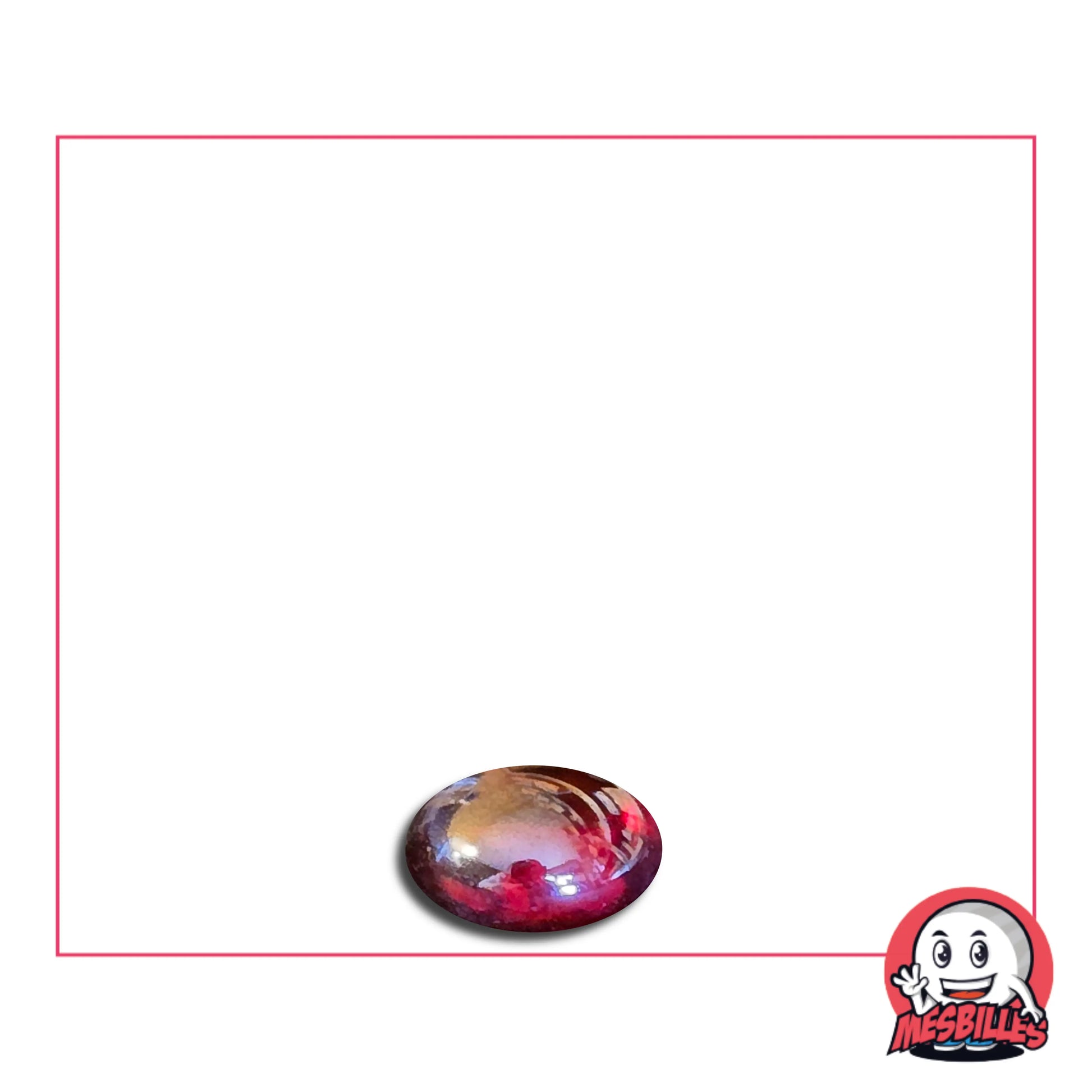 Pour Décorer, Jouer ou Collectionner, Les Petites Billes Plates Irisée Rouge de MesBilles sont indispensables.