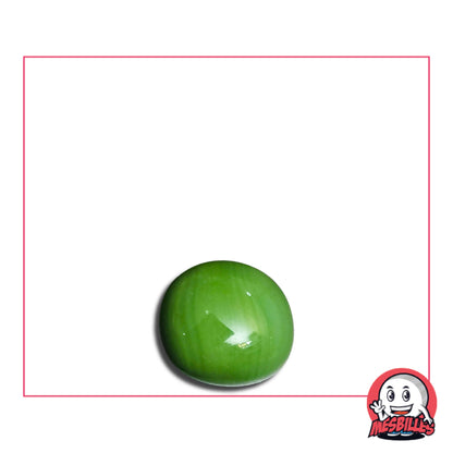 Bille Plate Perle Vert 12 mm – bille plate mate verte