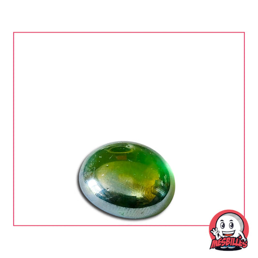 Cette bille est également nommée Bille Galet en Verre, elle est utilisée pour Jouer, Décorer ou Collectionner. Bille Plate Vert Brillant : La Décoration qui ne Perd Jamais de sa Superbe