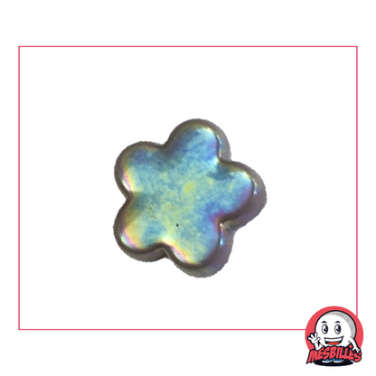 Difficile de classer la Bille Extra-plate Fleur Glossy Gris : elle est utilisée pour décorer, jouer et collectionner.