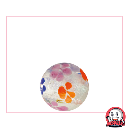 1 Bille Art Fleur Argentée 16 mm