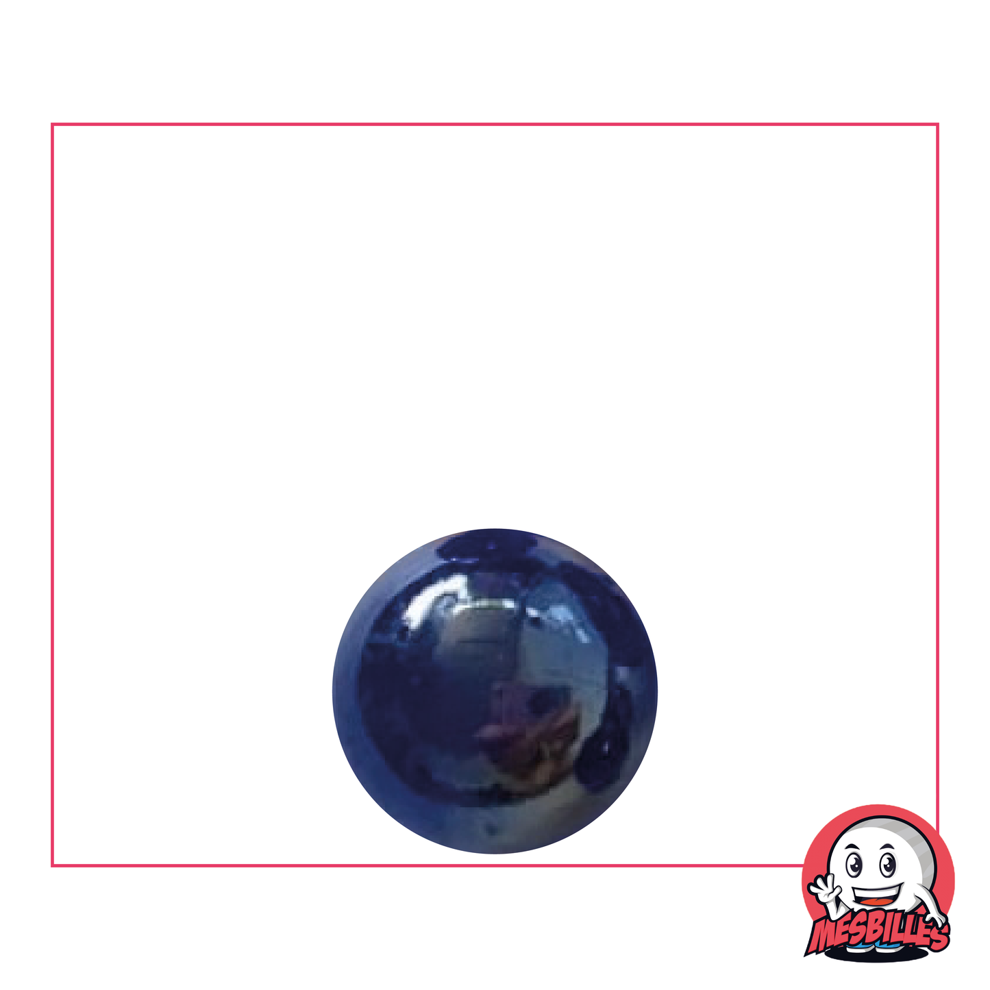 1 Bille Irisé Bleu-Nuit 14 mm