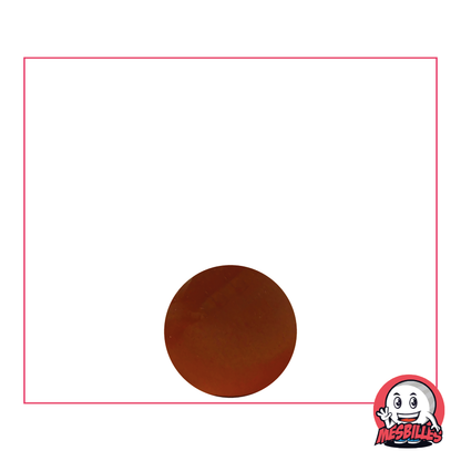 1 Bille verre de bohème Loupe Ambre 08 mm