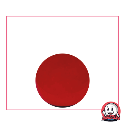 1 Bille verre de bohème Loupe Rouge 22 mm