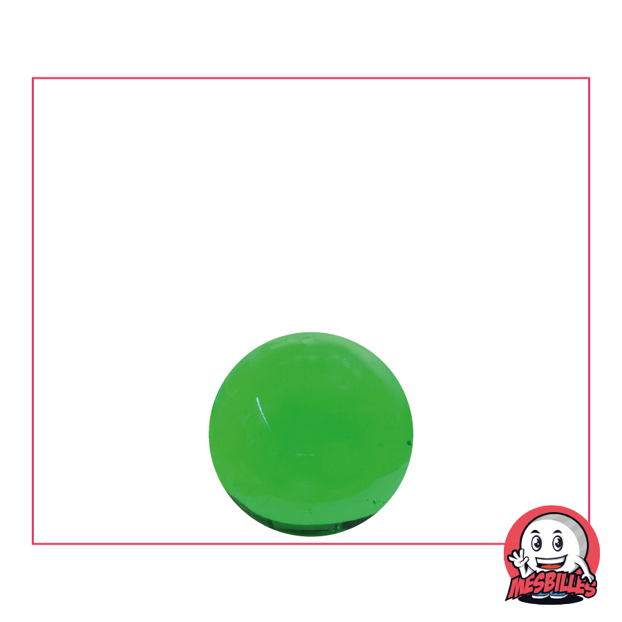 1 Bille verre de bohème Loupe Vert 14 mm