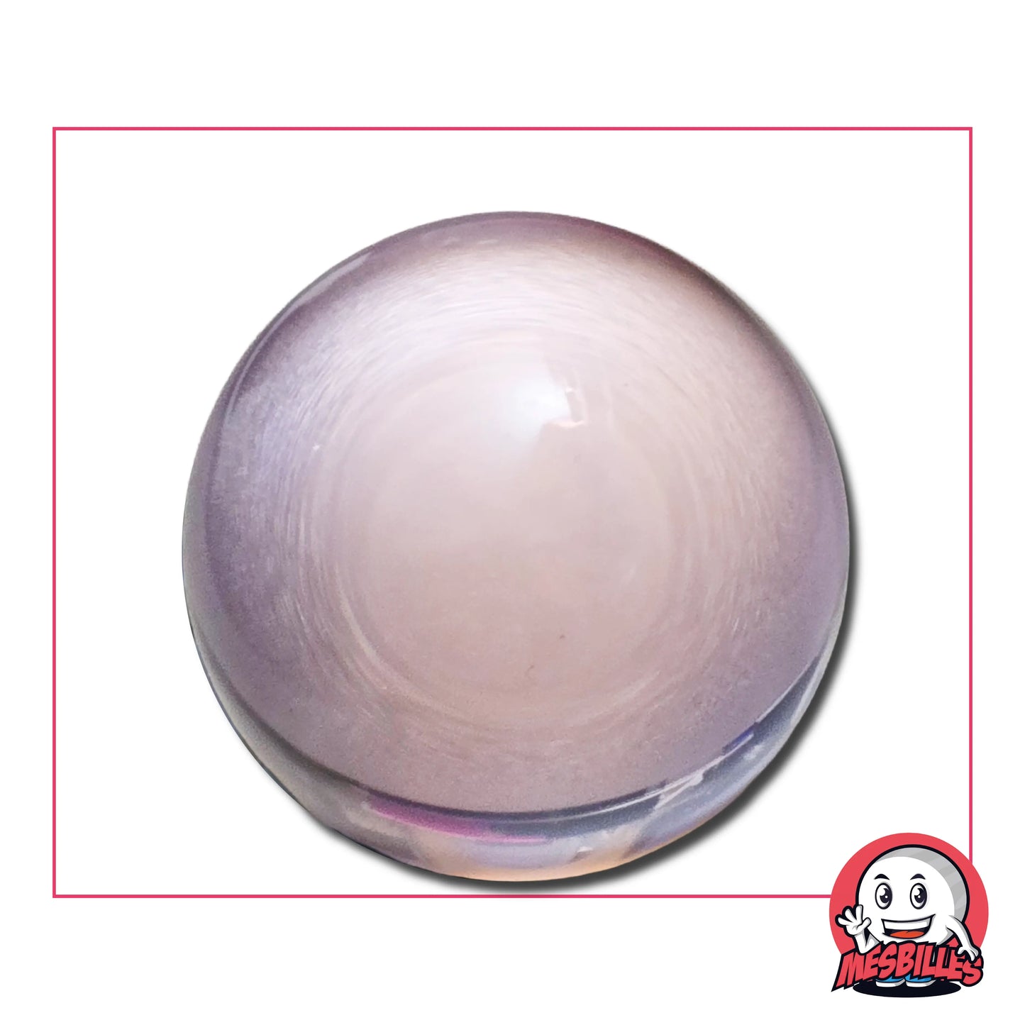 Bille Loupe Rose Clair 50 mm Bille d'Admiration Rose Clair - MesBilles