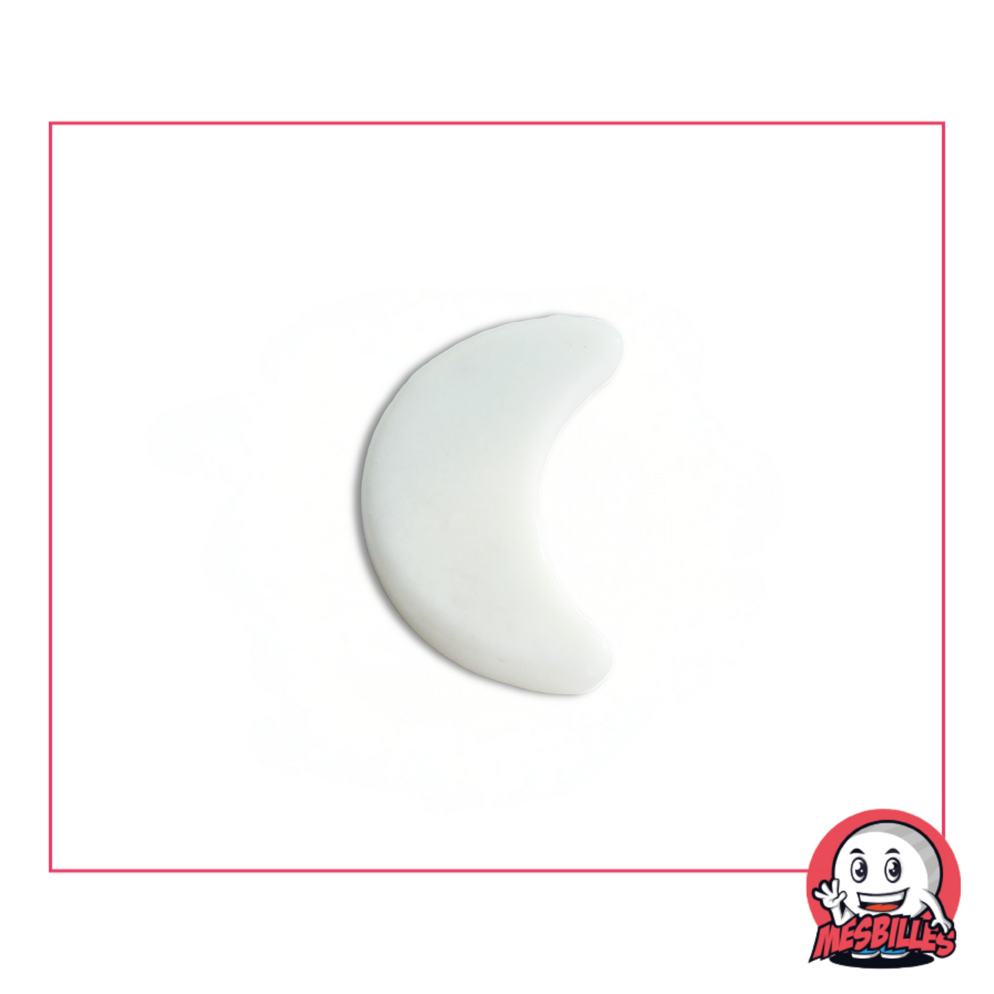 1 Bille Lune Perle Blanc Extra Plate