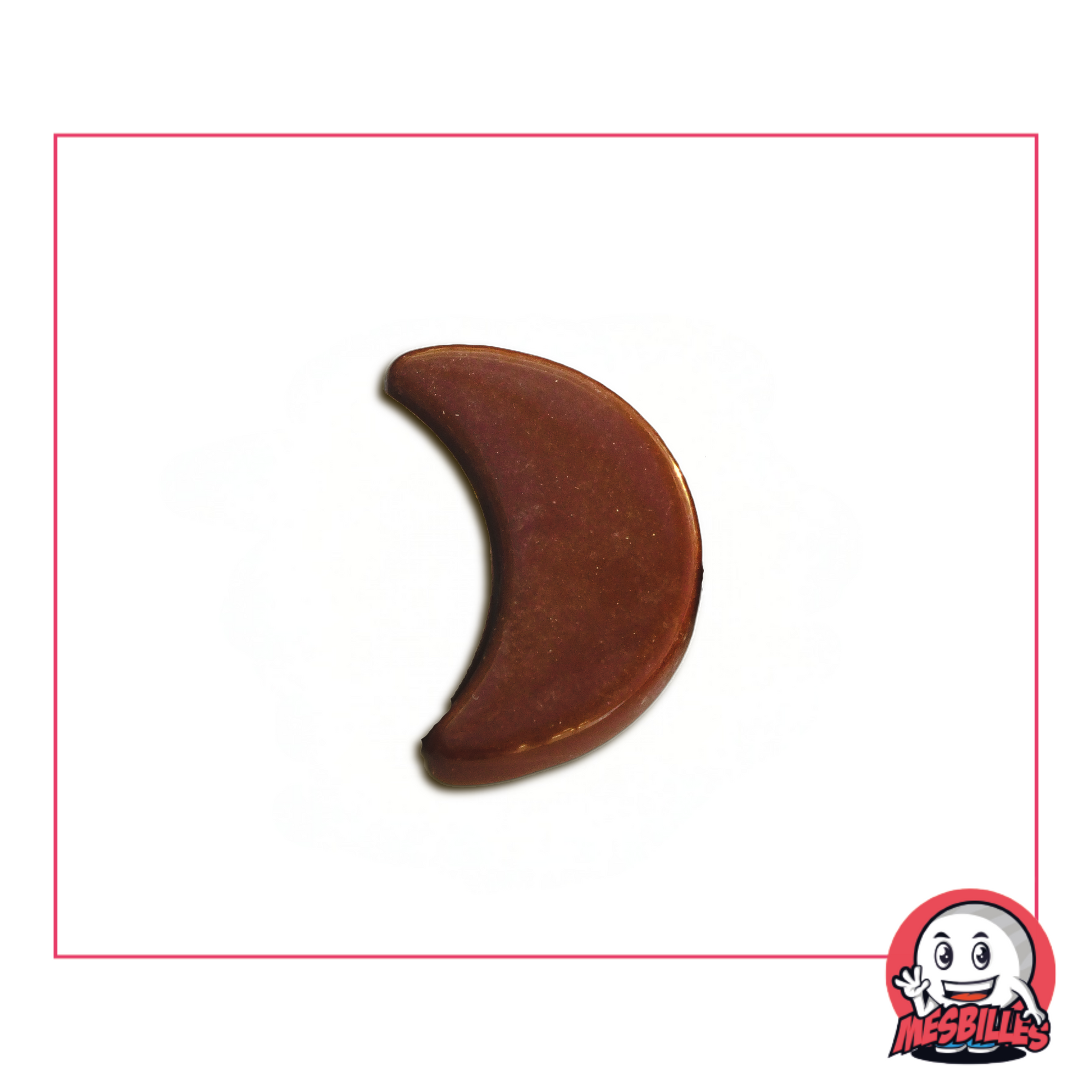 1 Bille Lune Perle Marron Extra Plate