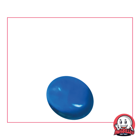 1 Bille Plate Loupe Bleu 18 mm