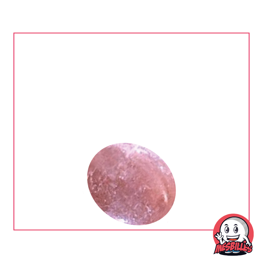 1 Bille Plate Loupe Rose-Clair 18 mm