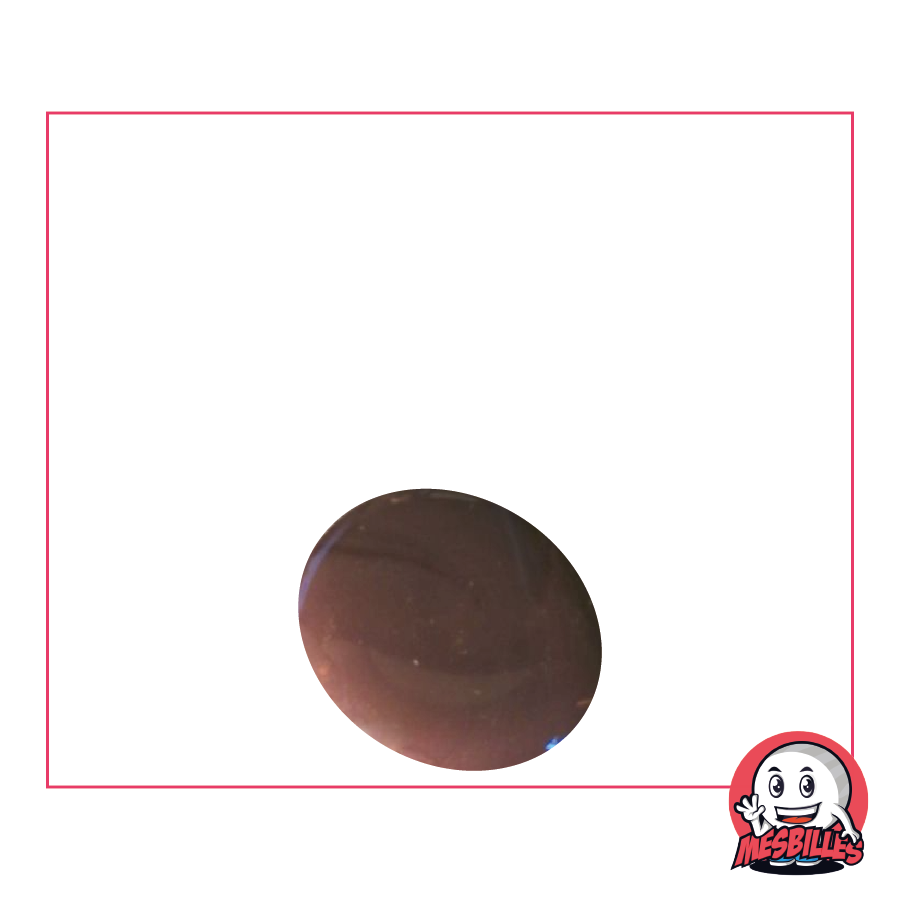 Billes Galets en Verre - Bille Plate 18 mm Perle Violet | MesBilles