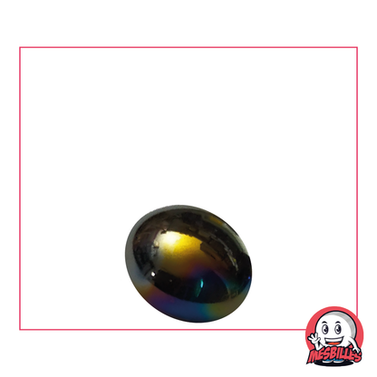 1 Bille Plate Glossy Pétrole 18 mm