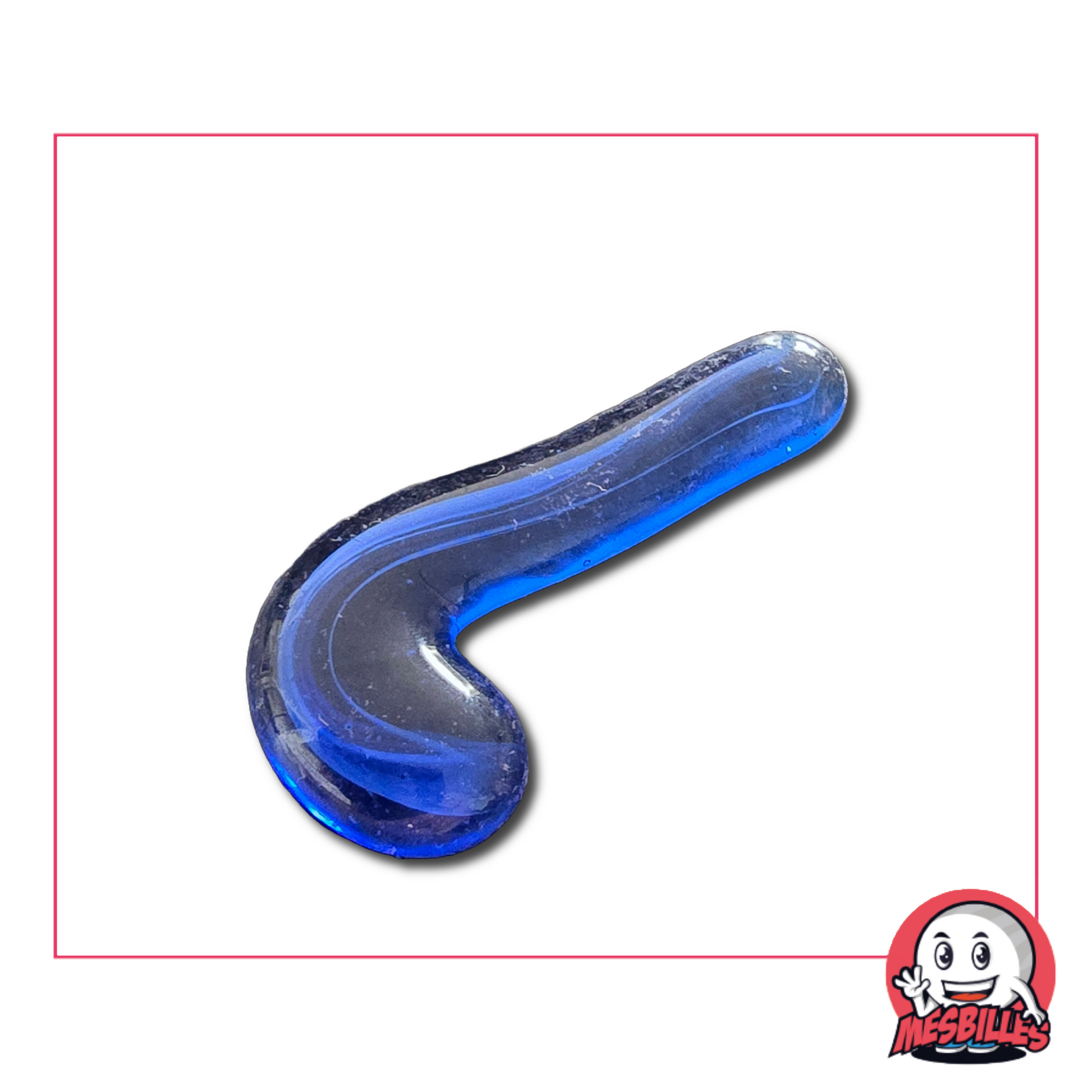 Bille plate Virevolte Bleu Nuit – Forme unique et teinte bleu foncé
