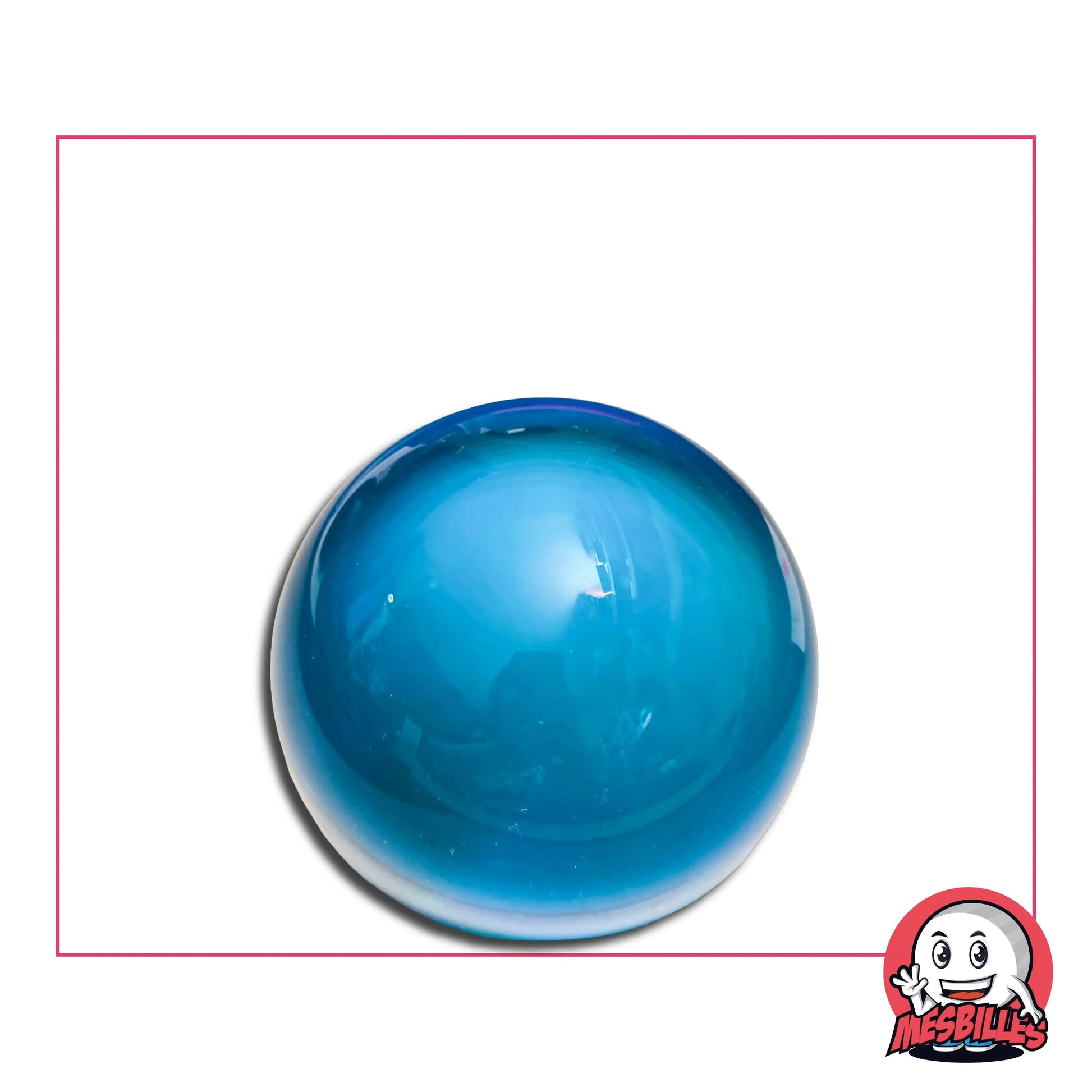 Bille Bleu Clair 25 mm - Translucide | Pour un Océan de Billes