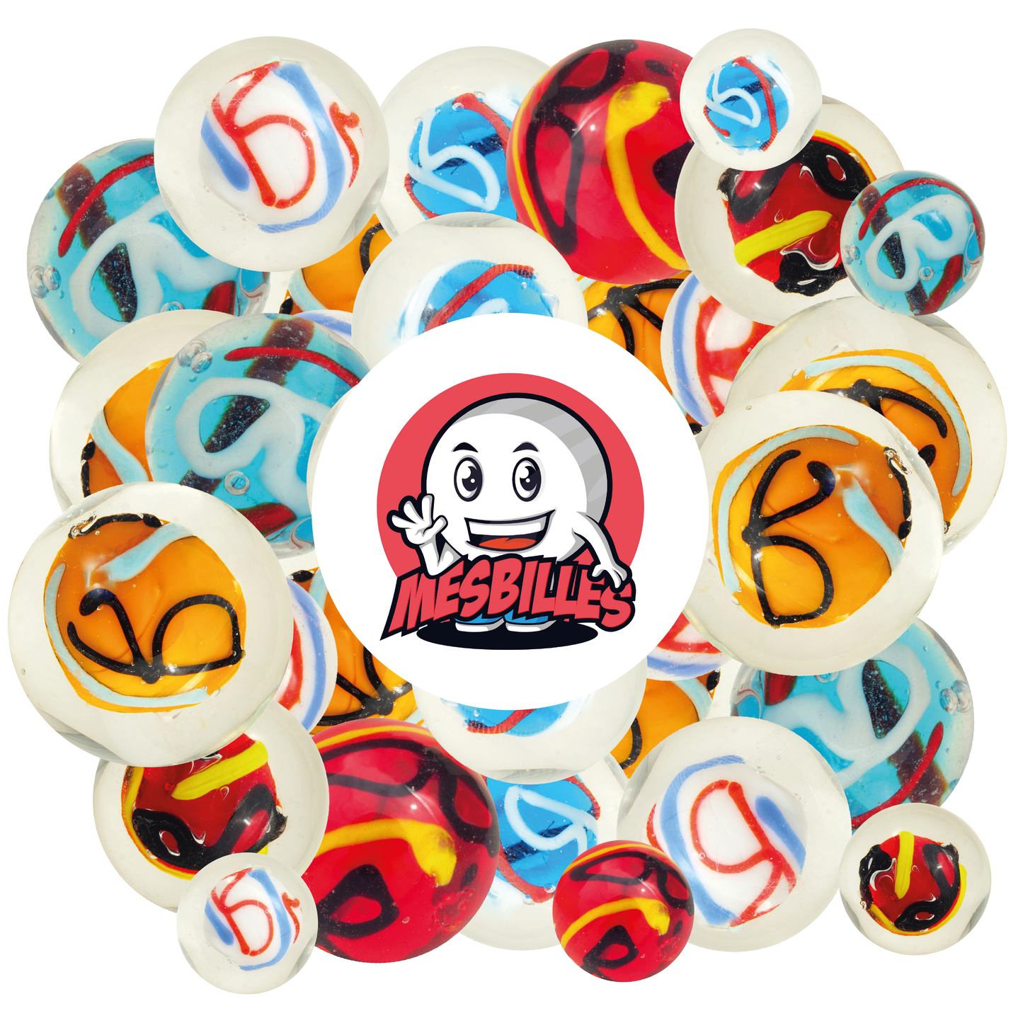 1 Bille Art Créative Blanche 25 mm