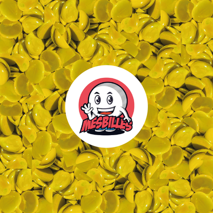1 Bille Plate 12 mm Glossy Jaune