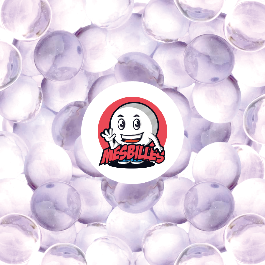 1 Bille Plate Loupe Lavande 18 mm