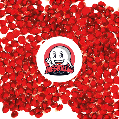 1 Bille Plate 12 mm Loupe Rouge