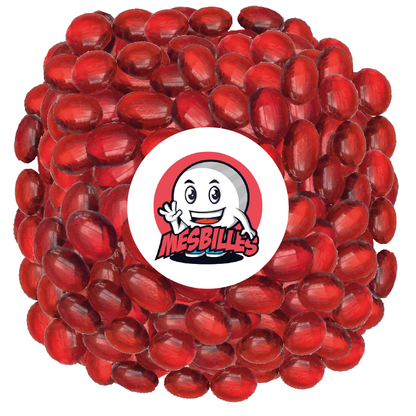 1 Bille Plate Loupe Rouge 18 mm