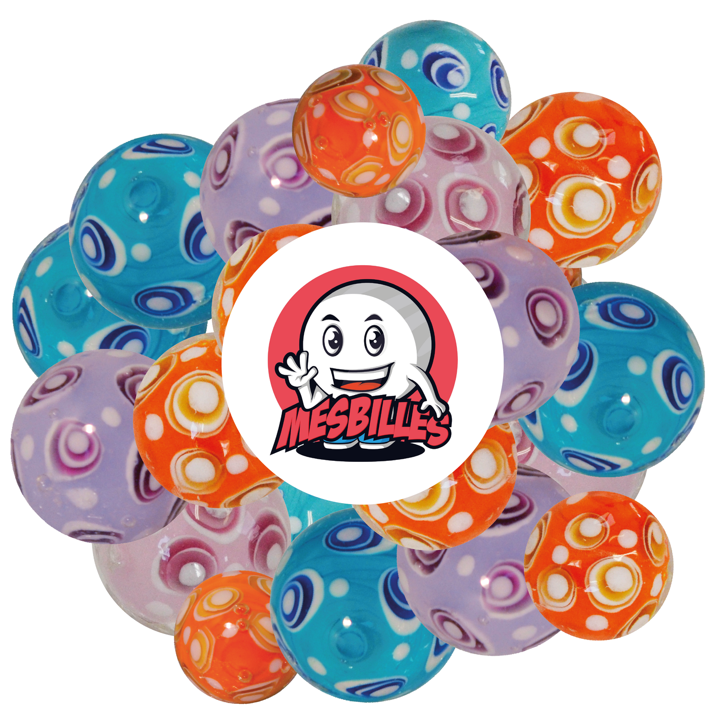 1 Bille Art Bubble Orange 16 mm