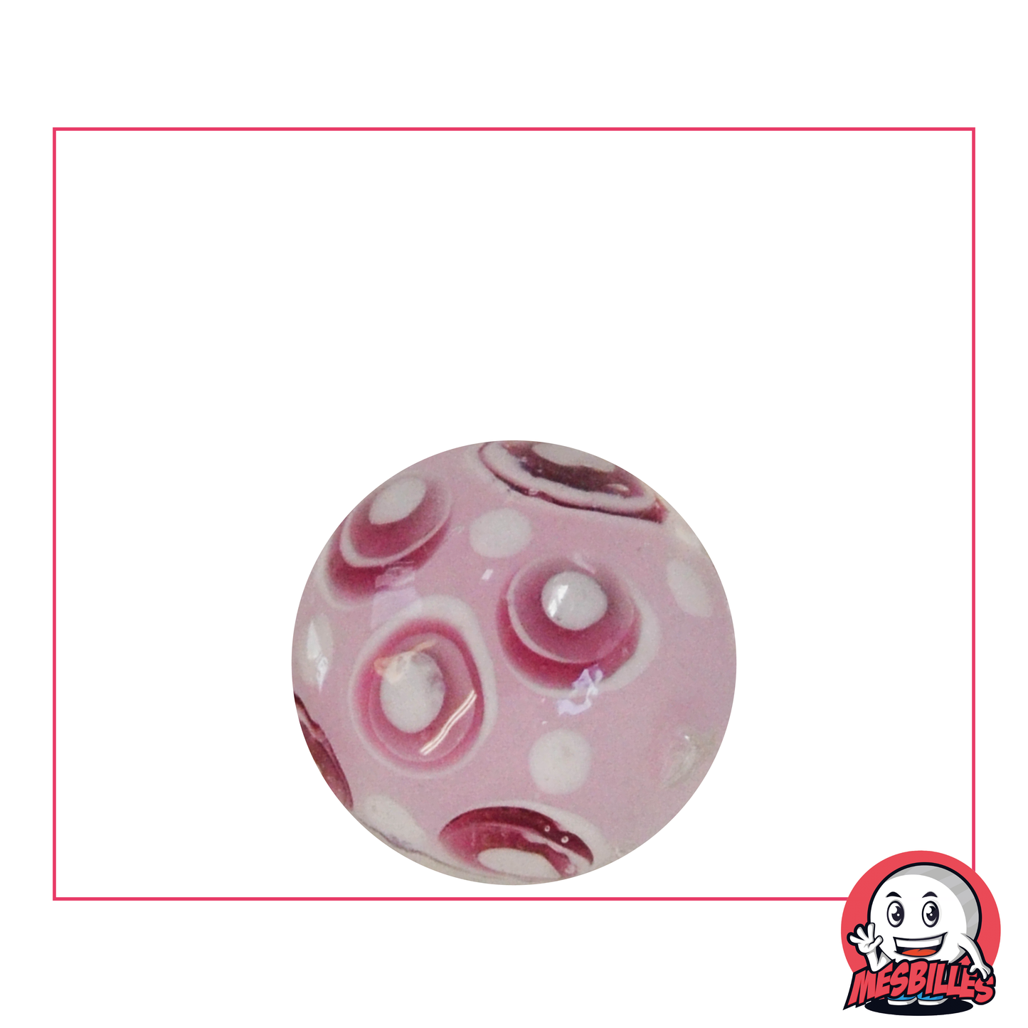 1 Bille Art Bubble Rose 22 mm